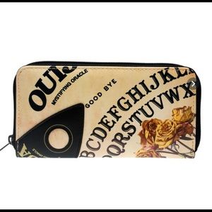 Ouija themed zip wallet